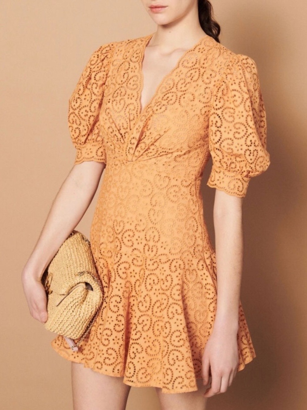 Sandro Kendal Broderie Anglaise Dress
